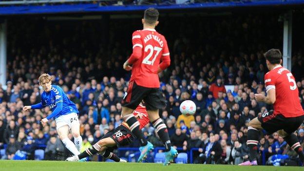 Everton 1-0 Manchester United Match Report